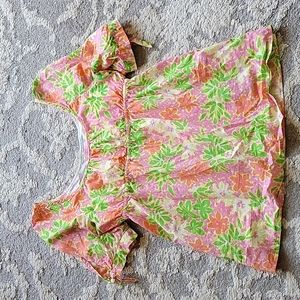 Lilly Pulitzer Floral Peasant Top 10